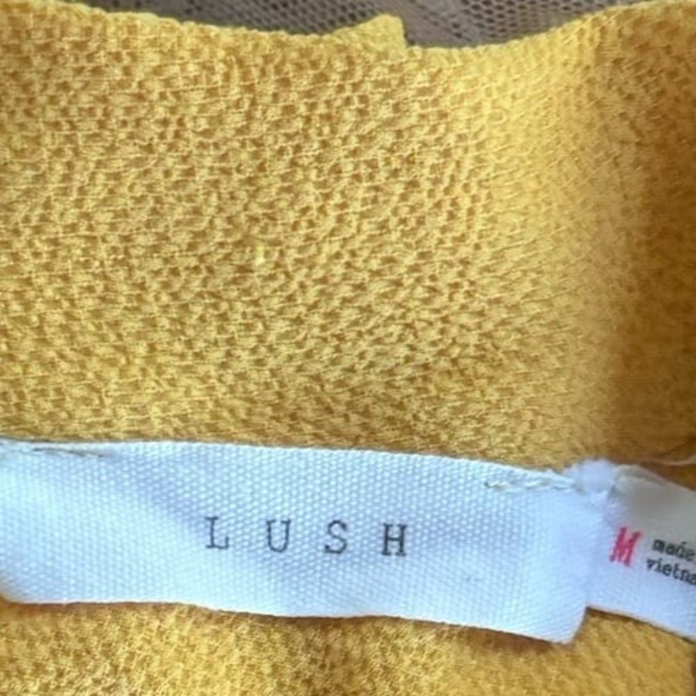 Lush yellow Halter Bodysuit Size Medium - Picture 10 of 11